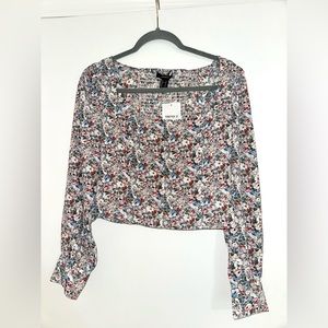 Floral Print Crop Top